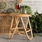 Baxton Studio 15.7 W, 15.7 L, 17.7 H, Polished Natural Rattan, Natural Brown 211-12748-ZORO - alternate 1